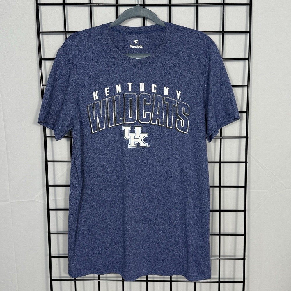 Kentucky Wildcats Spell Out T-Shirt Mens L Large Blue Collegiate Football Sporty